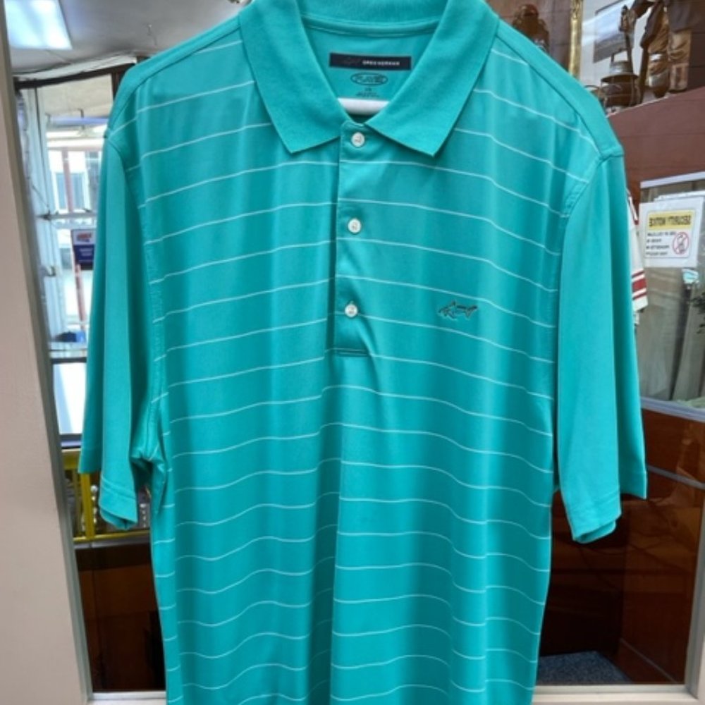 GREG NORMAN MEN'S PLAY DRY LARGE GOLF SHIRT